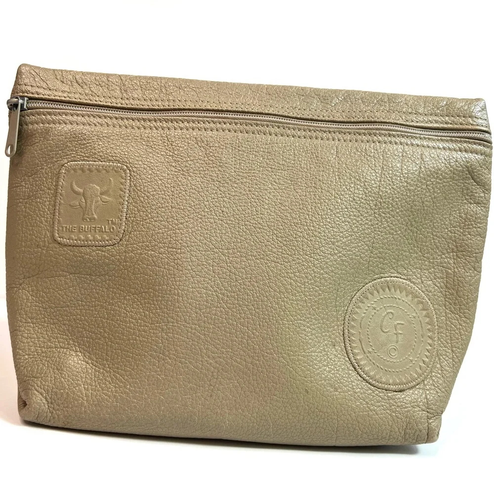 Vintage Carlos Falchi Leather Clutch Bag